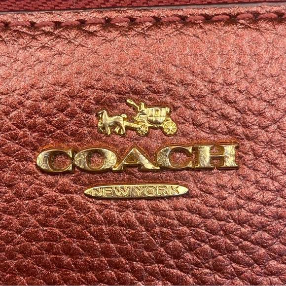 Coach Pebble Leather Accordion Zip around Wallet - Picture 9 of 9